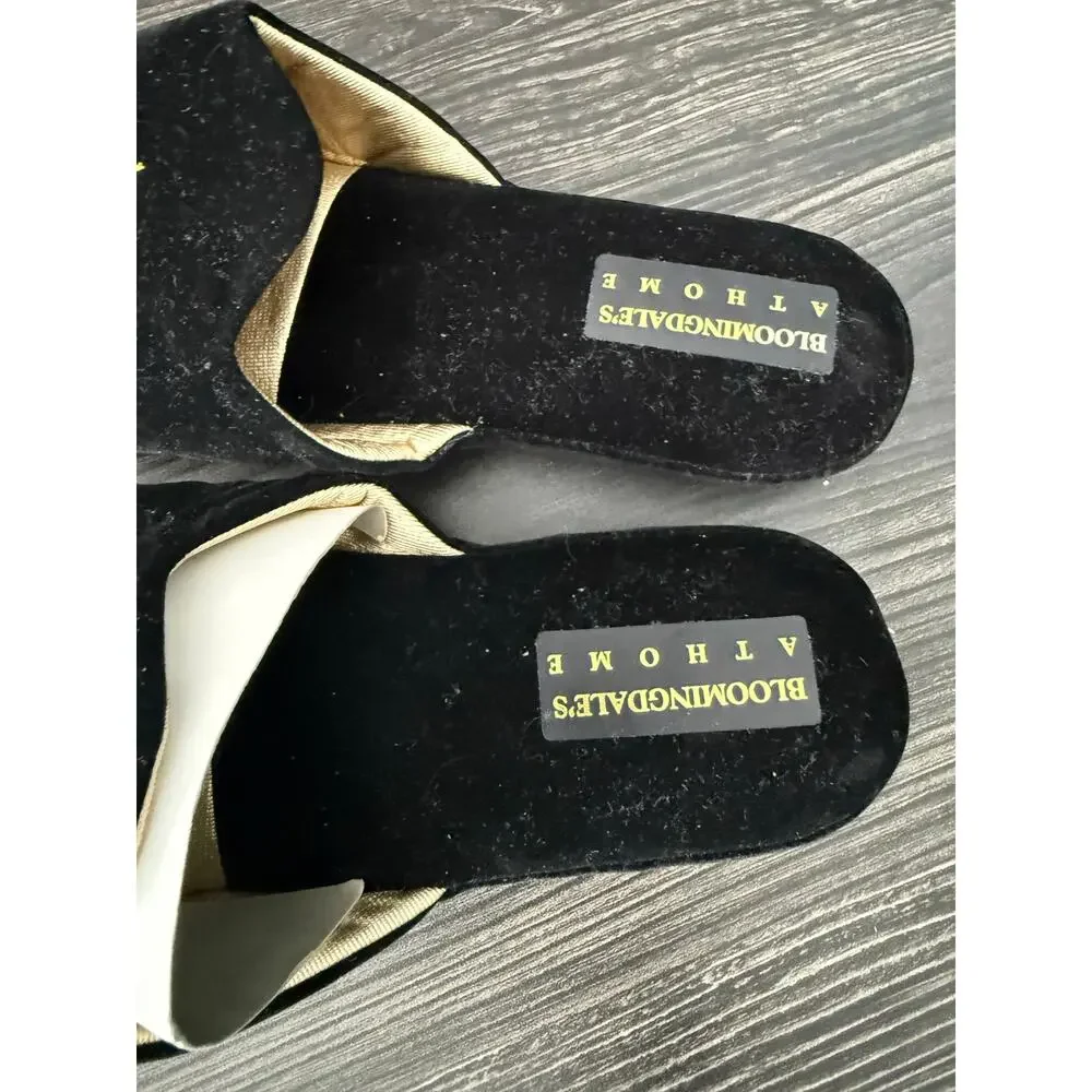 NWOT Bloomingdale's At Home Menorah Design Slippers Sz. 9 - Picture 6 of 7